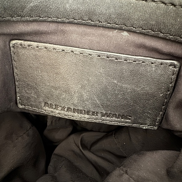 Alexander Wang Marti Black Calfskin Backpack Rose Gold Hardware main image 6